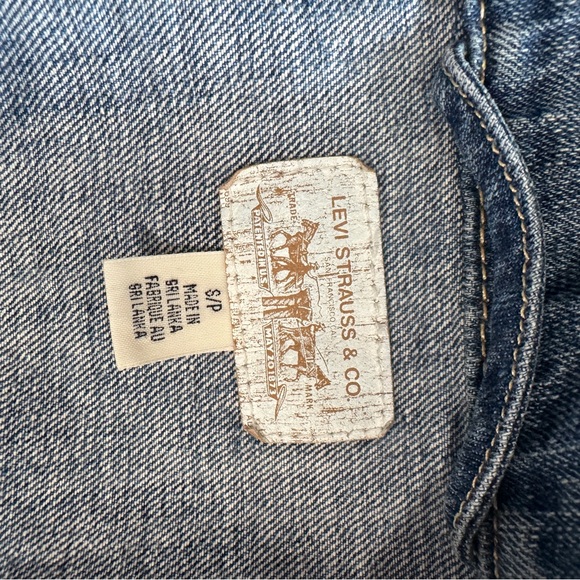Vintage Levi's 90s Ex-Boyfriend Denim Blue Jacket XS/S - Picture 6 of 10
